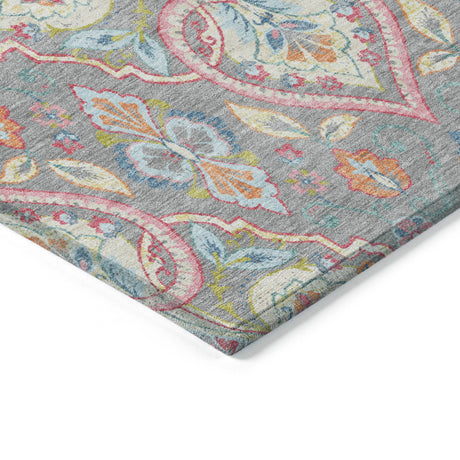 Addison Chantille ACN2207 Bohemian Machine Made Transitional Gray Rug