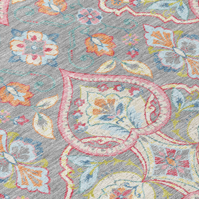 Addison Chantille ACN2207 Bohemian Machine Made Transitional Gray Rug