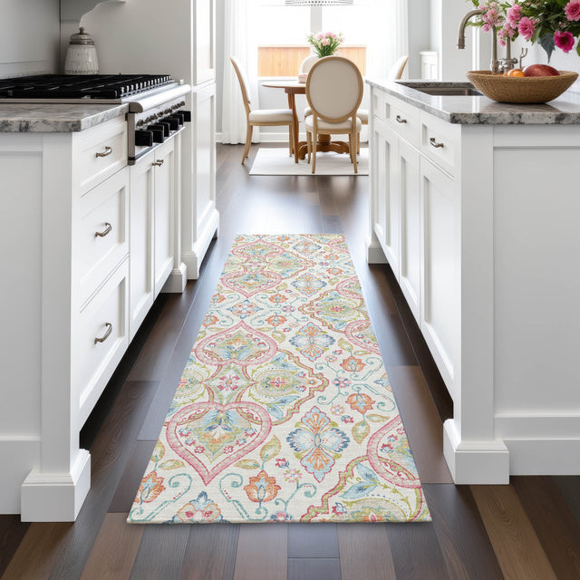 Addison Chantille ACN2207 Bohemian Machine Made Transitional Ivory Rug