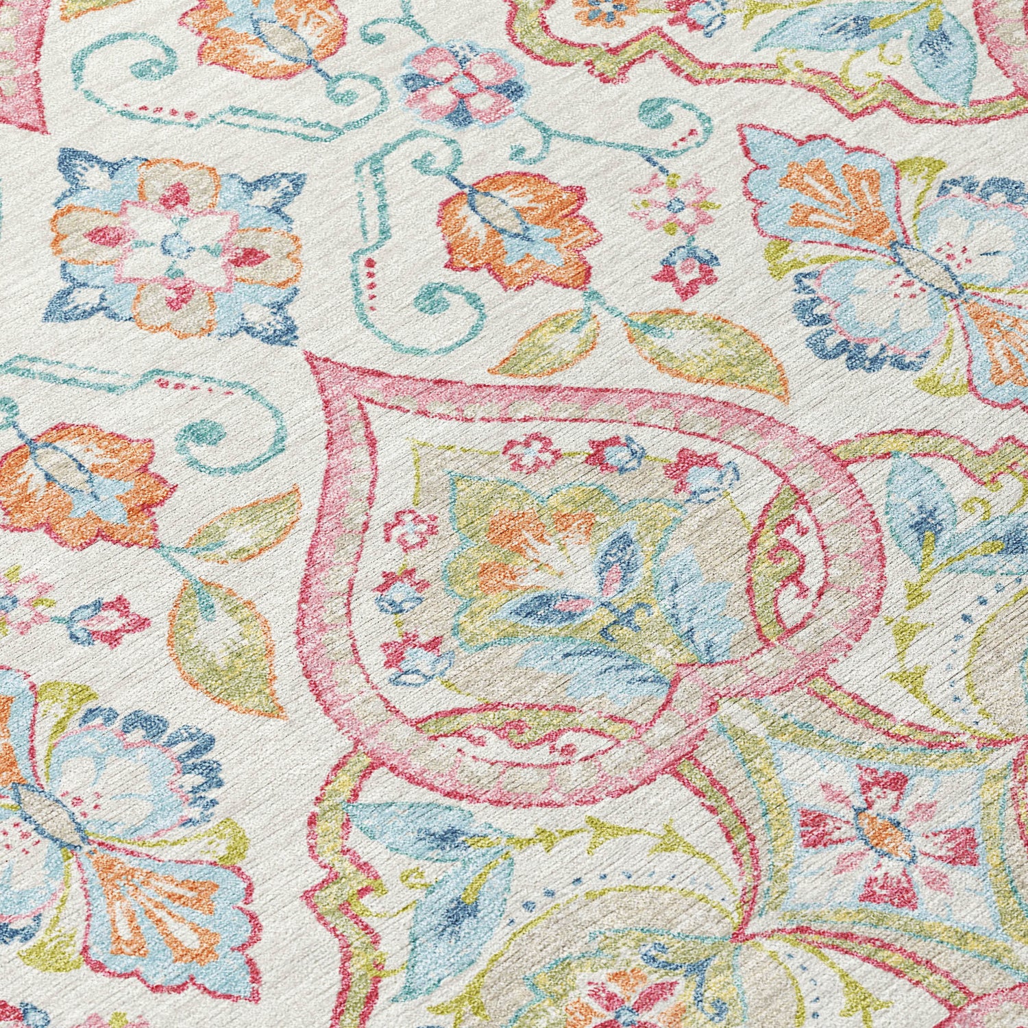 Addison Chantille ACN2207 Bohemian Machine Made Transitional Ivory Rug