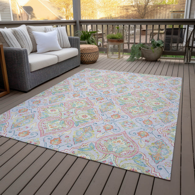 Addison Chantille ACN2207 Bohemian Machine Made Transitional Lavender Rug