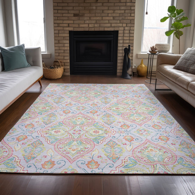Addison Chantille ACN2207 Bohemian Machine Made Transitional Lavender Rug