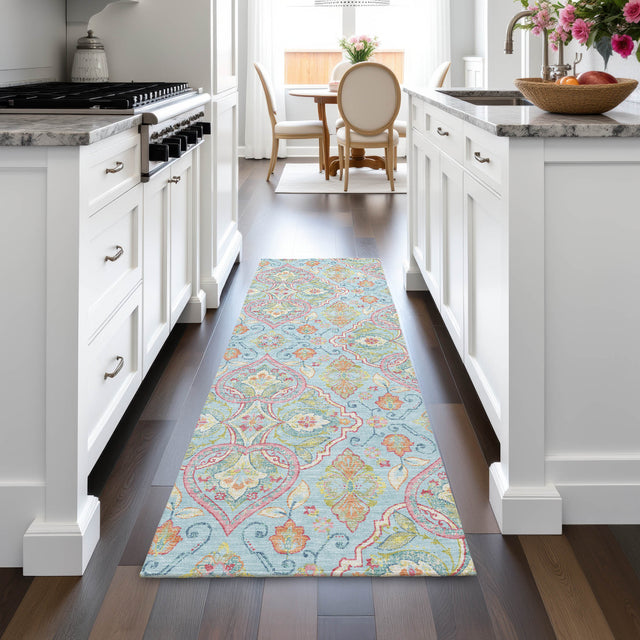 Addison Chantille ACN2207 Bohemian Machine Made Transitional Sky Rug