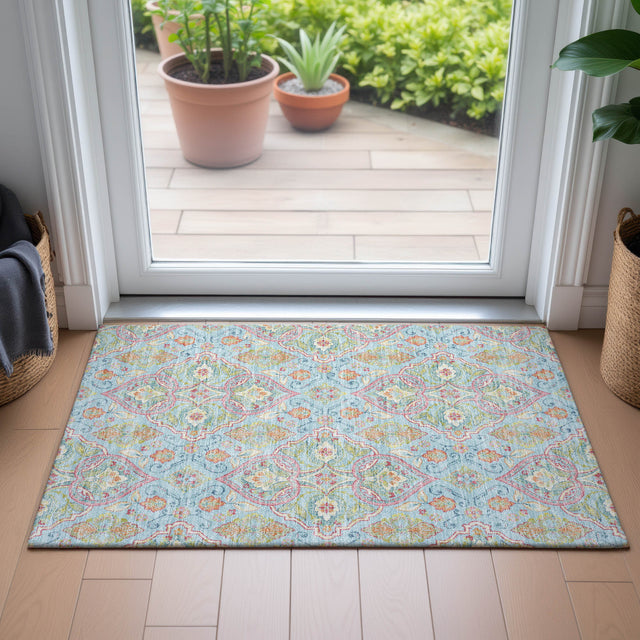 Addison Chantille ACN2207 Bohemian Machine Made Transitional Sky Rug