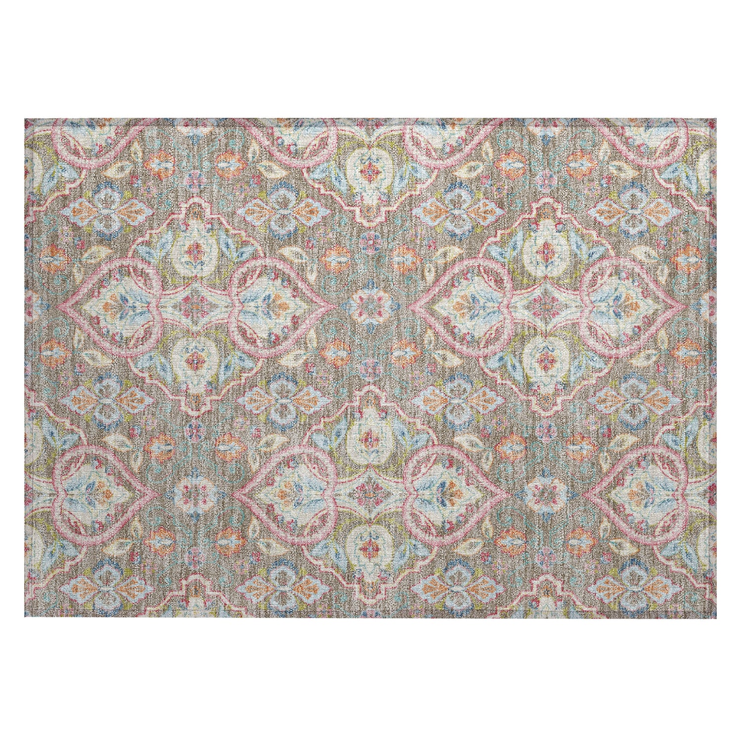 Addison Chantille ACN2207 Bohemian Machine Made Transitional Taupe Rug