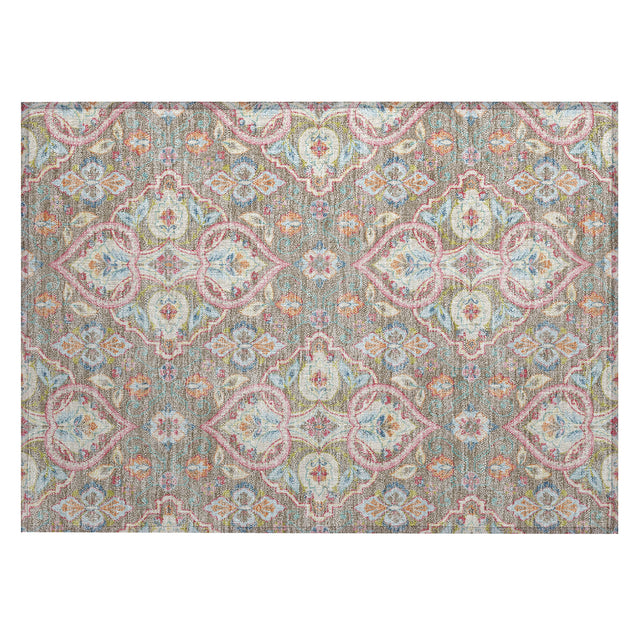 Addison Chantille ACN2207 Bohemian Machine Made Transitional Taupe Rug
