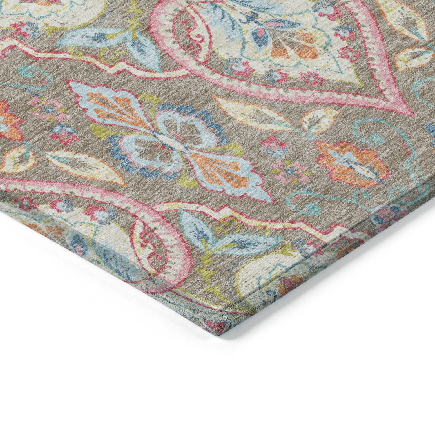 Addison Chantille ACN2207 Bohemian Machine Made Transitional Taupe Rug
