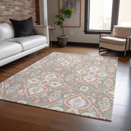 Addison Chantille ACN2207 Bohemian Machine Made Transitional Taupe Rug