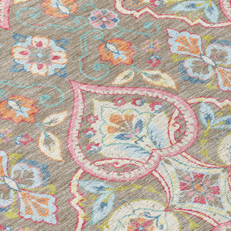 Addison Chantille ACN2207 Bohemian Machine Made Transitional Taupe Rug