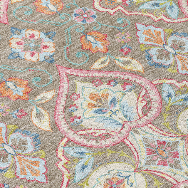 Addison Chantille ACN2207 Bohemian Machine Made Transitional Taupe Rug