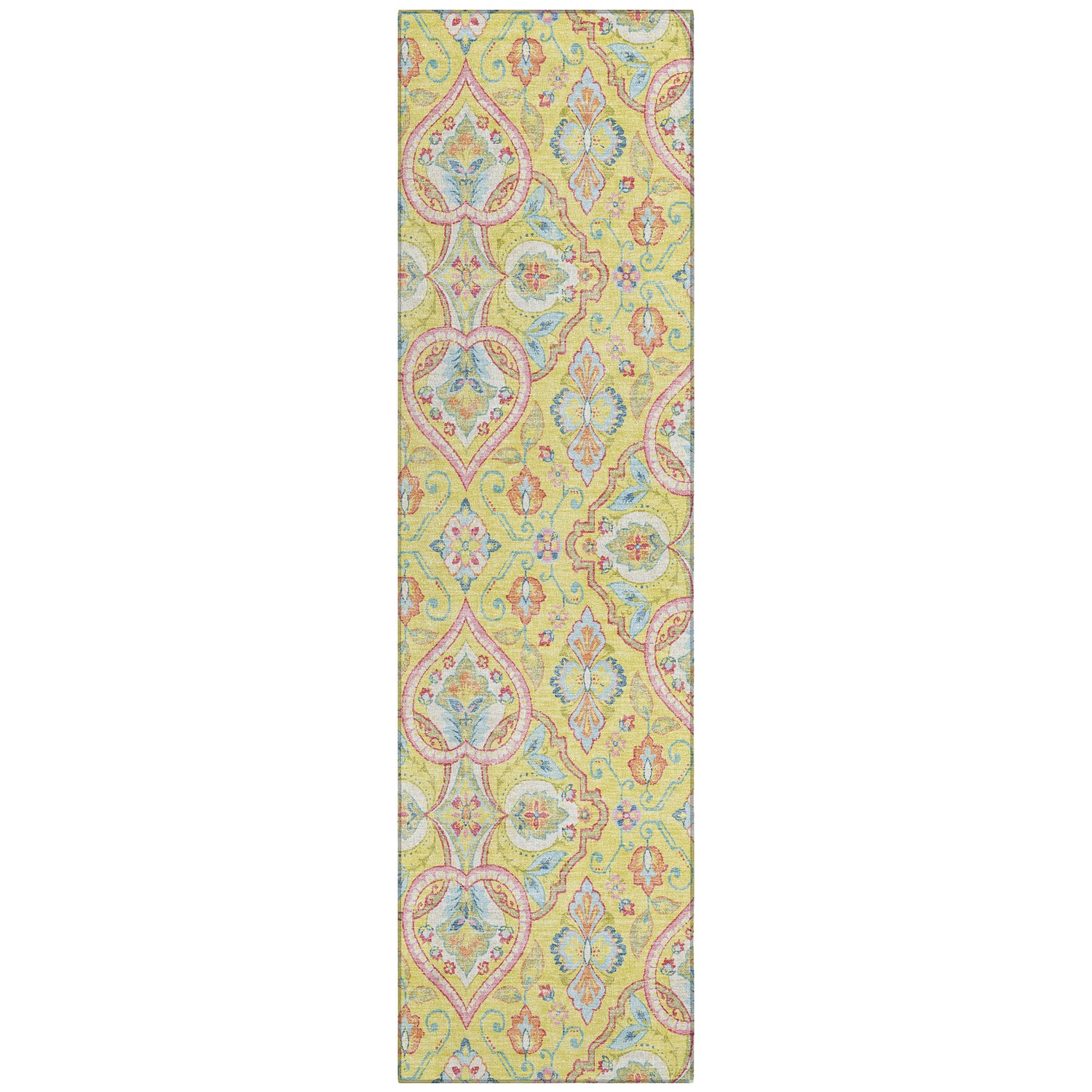 Addison Chantille ACN2207 Bohemian Machine Made Transitional Yellow Rug