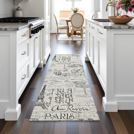 Addison Chantille ACN2209 Novelty Machine Made Transitional Beige Rug