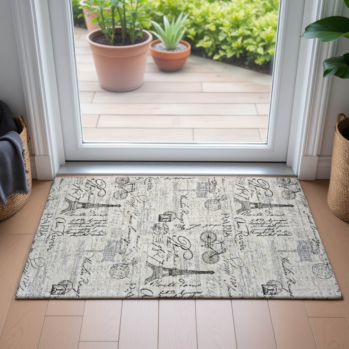 Addison Chantille ACN2209 Novelty Machine Made Transitional Beige Rug