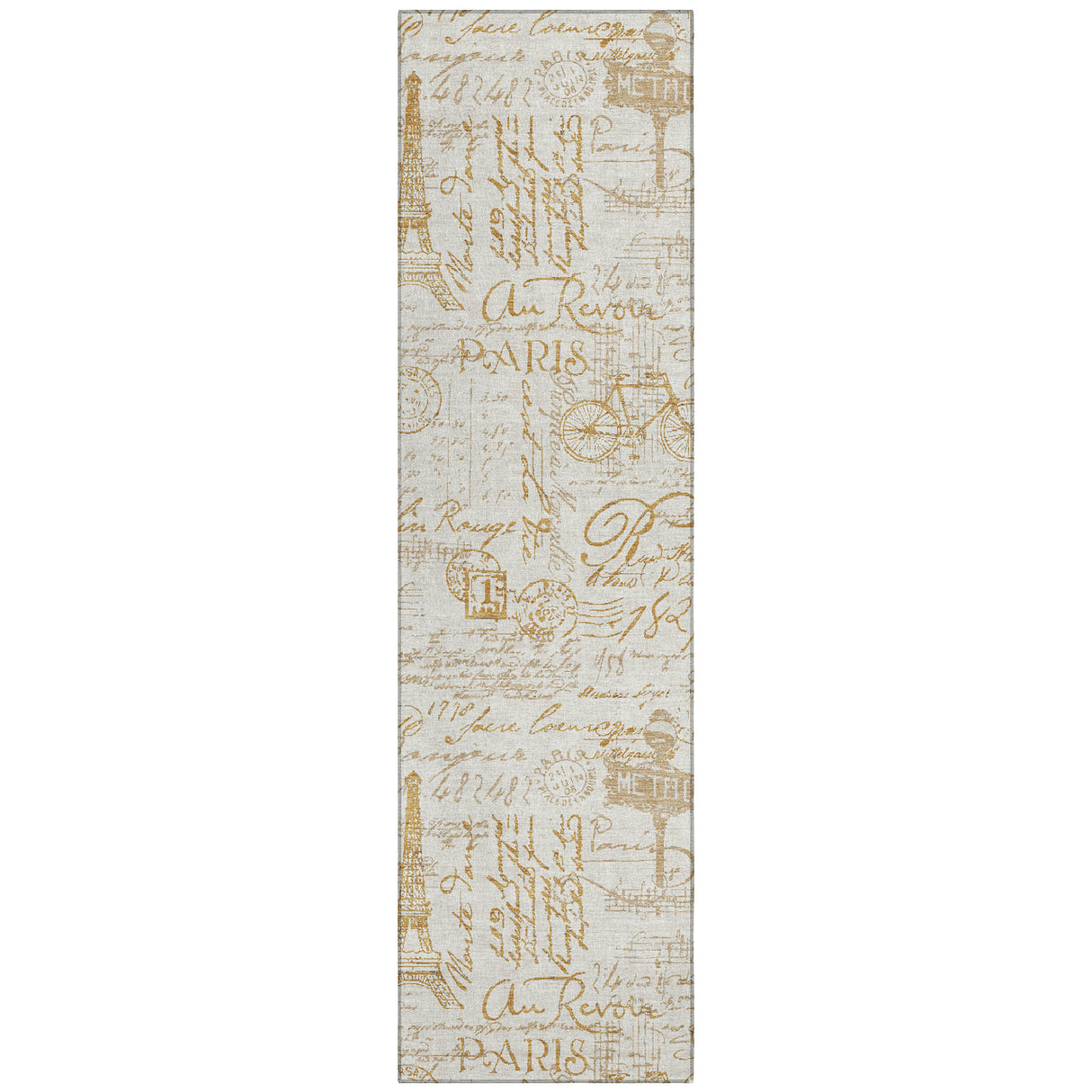 Addison Chantille ACN2209 Novelty Machine Made Transitional Gold Rug