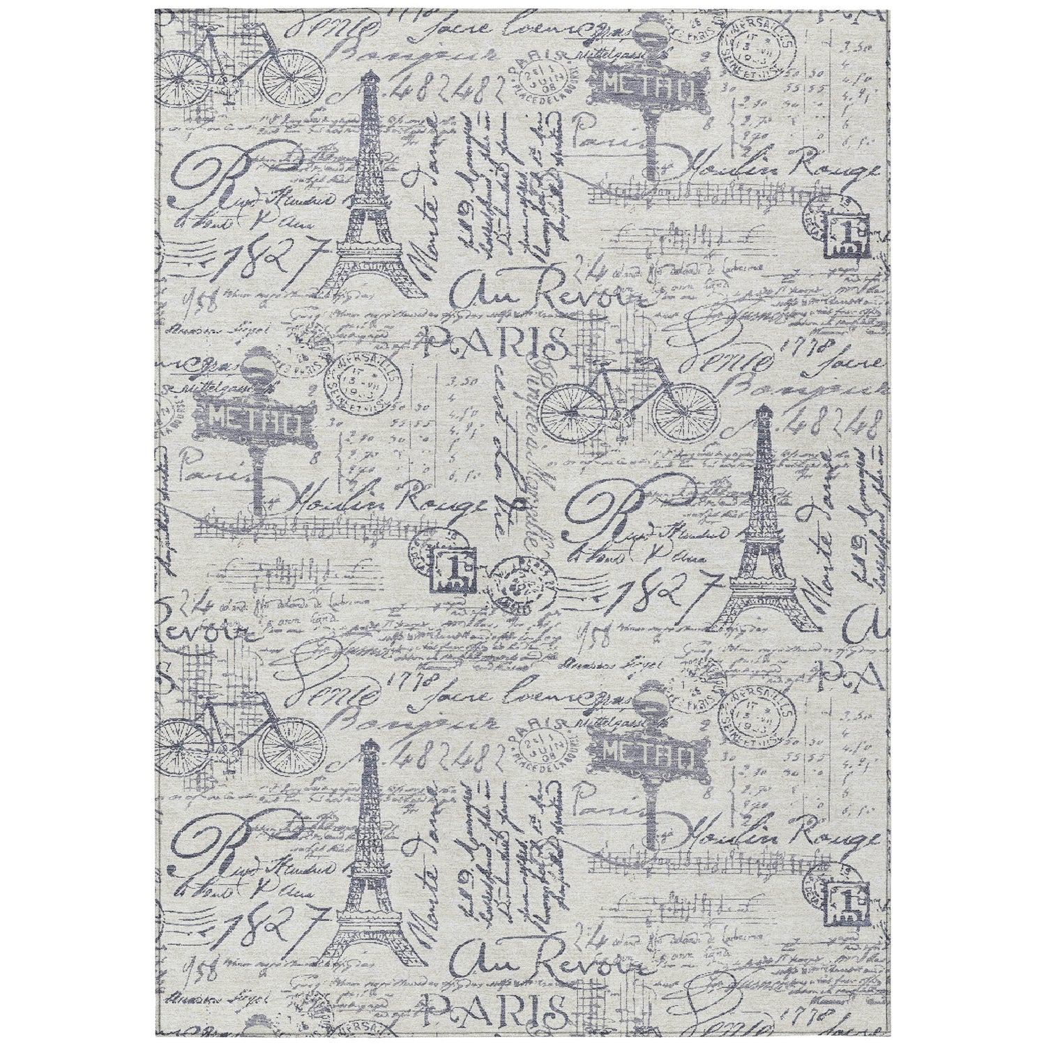 Addison Chantille ACN2209 Novelty Machine Made Transitional Ivory Rug