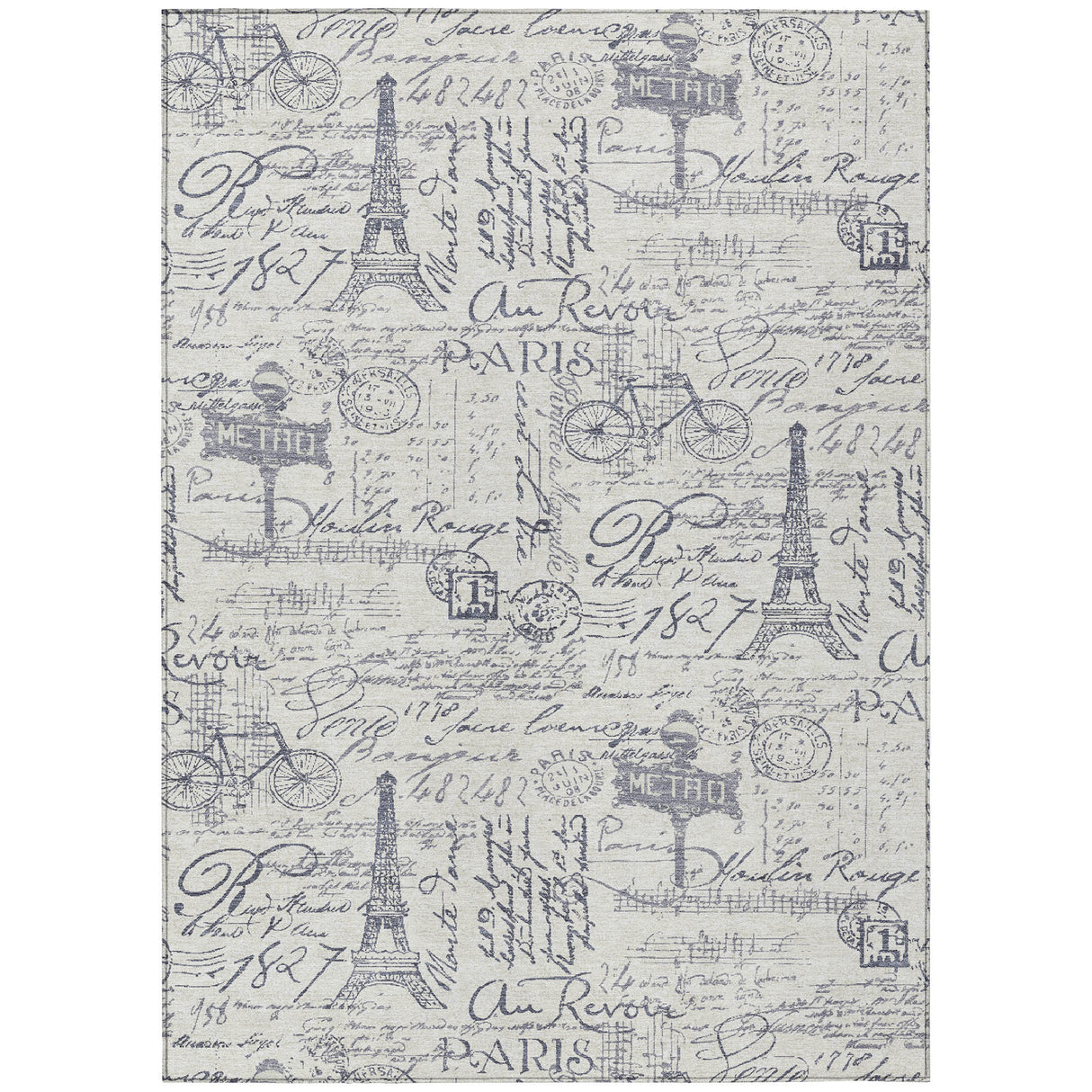 Addison Chantille ACN2209 Novelty Machine Made Transitional Ivory Rug