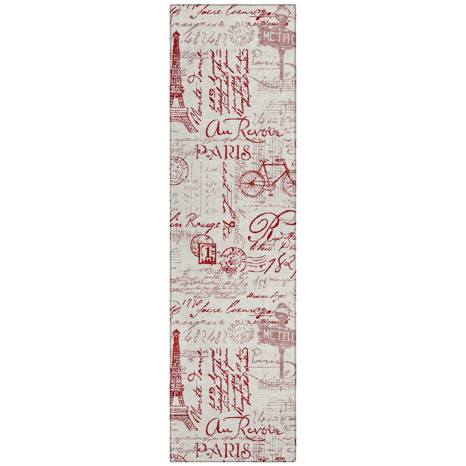 Addison Chantille ACN2209 Novelty Machine Made Transitional Red Rug