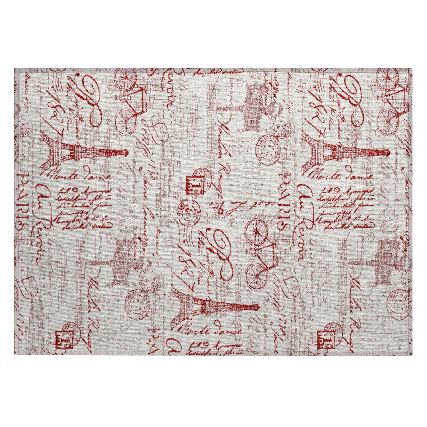 Addison Chantille ACN2209 Novelty Machine Made Transitional Red Rug