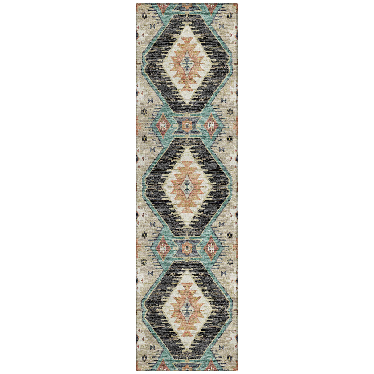 Addison Chantille ACN2210 Moroccan Machine Made Transitional Black Rug
