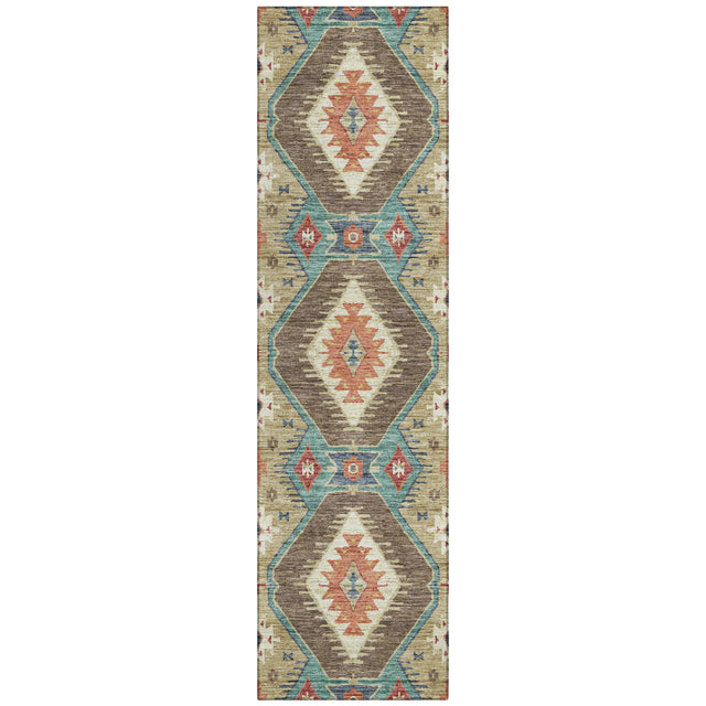 Addison Chantille ACN2210 Moroccan Machine Made Transitional Khaki Rug