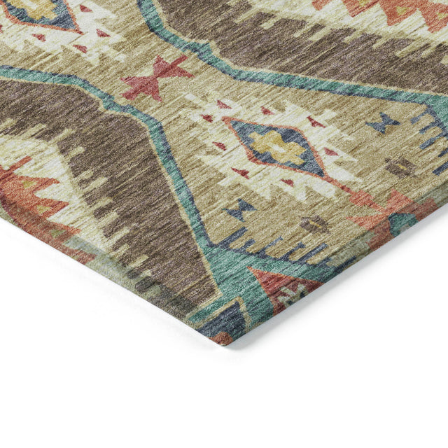 Addison Chantille ACN2210 Moroccan Machine Made Transitional Khaki Rug