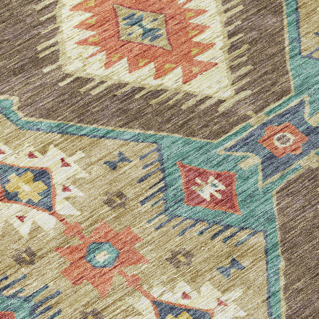 Addison Chantille ACN2210 Moroccan Machine Made Transitional Khaki Rug