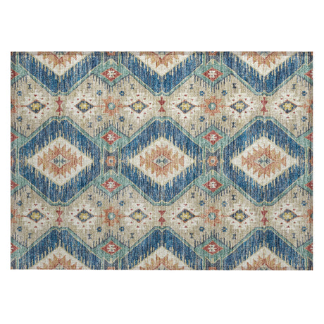 Addison Chantille ACN2210 Moroccan Machine Made Transitional Navy Rug