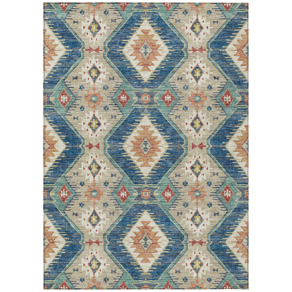 Addison Chantille ACN2210 Moroccan Machine Made Transitional Navy Rug