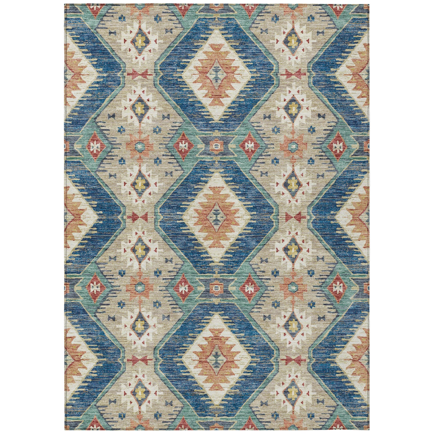 Addison Chantille ACN2210 Moroccan Machine Made Transitional Navy Rug