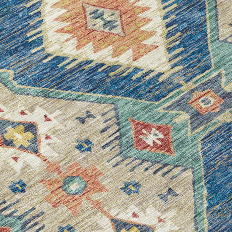 Addison Chantille ACN2210 Moroccan Machine Made Transitional Navy Rug