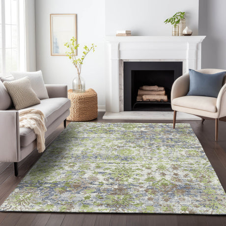 Addison Chantille ACN2211 Modern Machine Made Transitional Aloe Rug