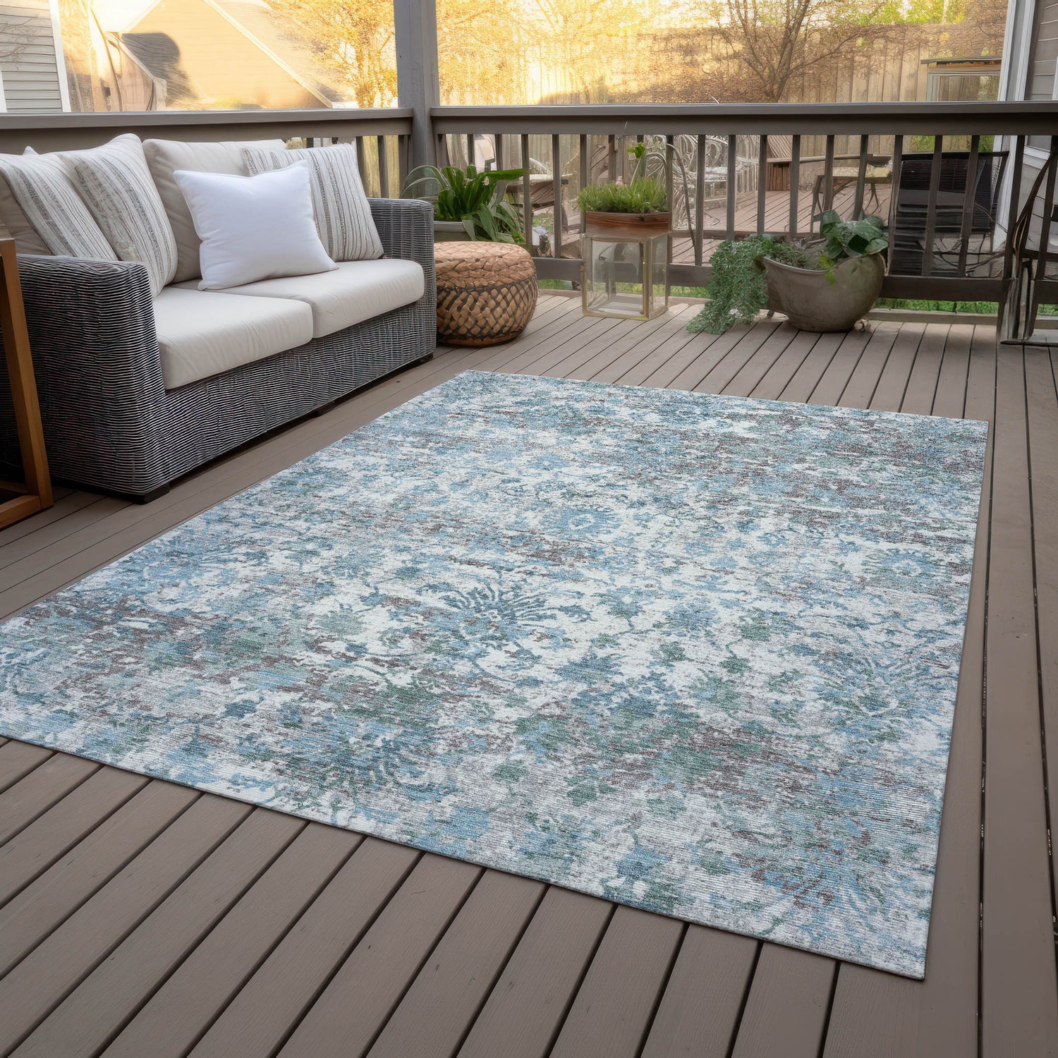 Addison Chantille ACN2211 Modern Machine Made Transitional Denim Rug