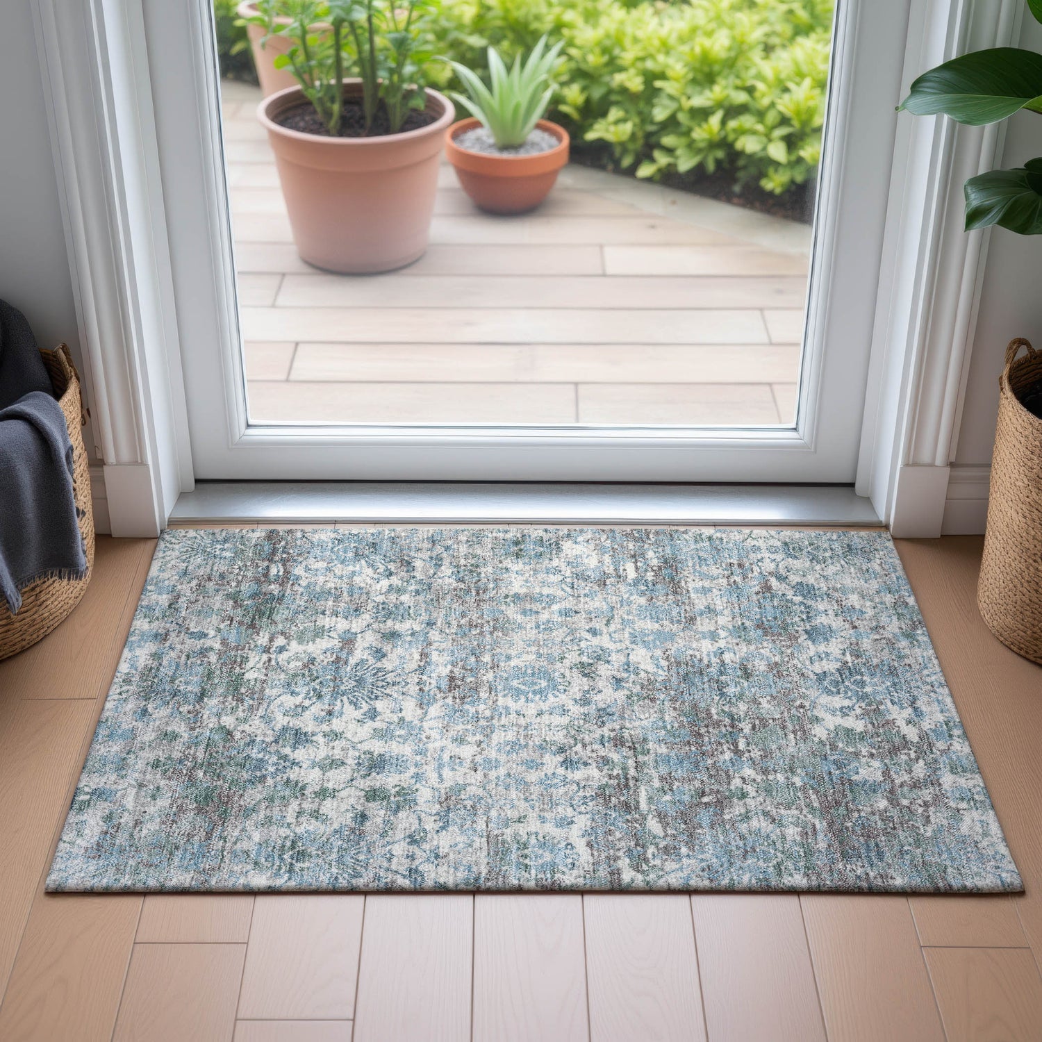 Addison Chantille ACN2211 Modern Machine Made Transitional Denim Rug