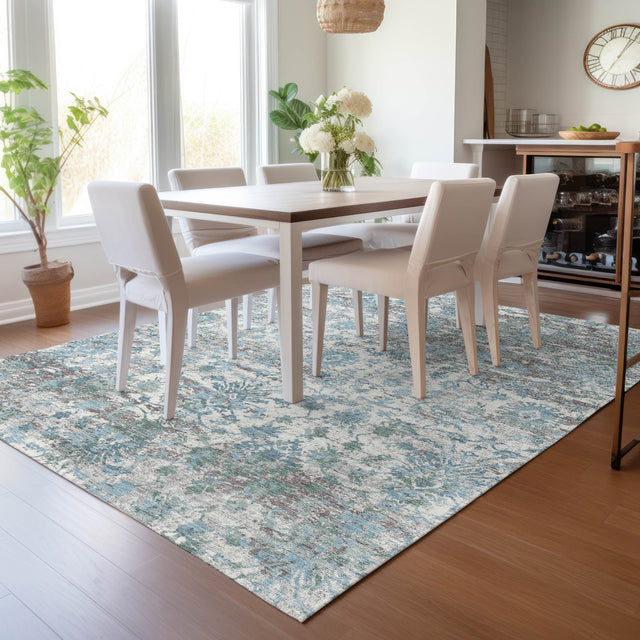 Addison Chantille ACN2211 Modern Machine Made Transitional Denim Rug