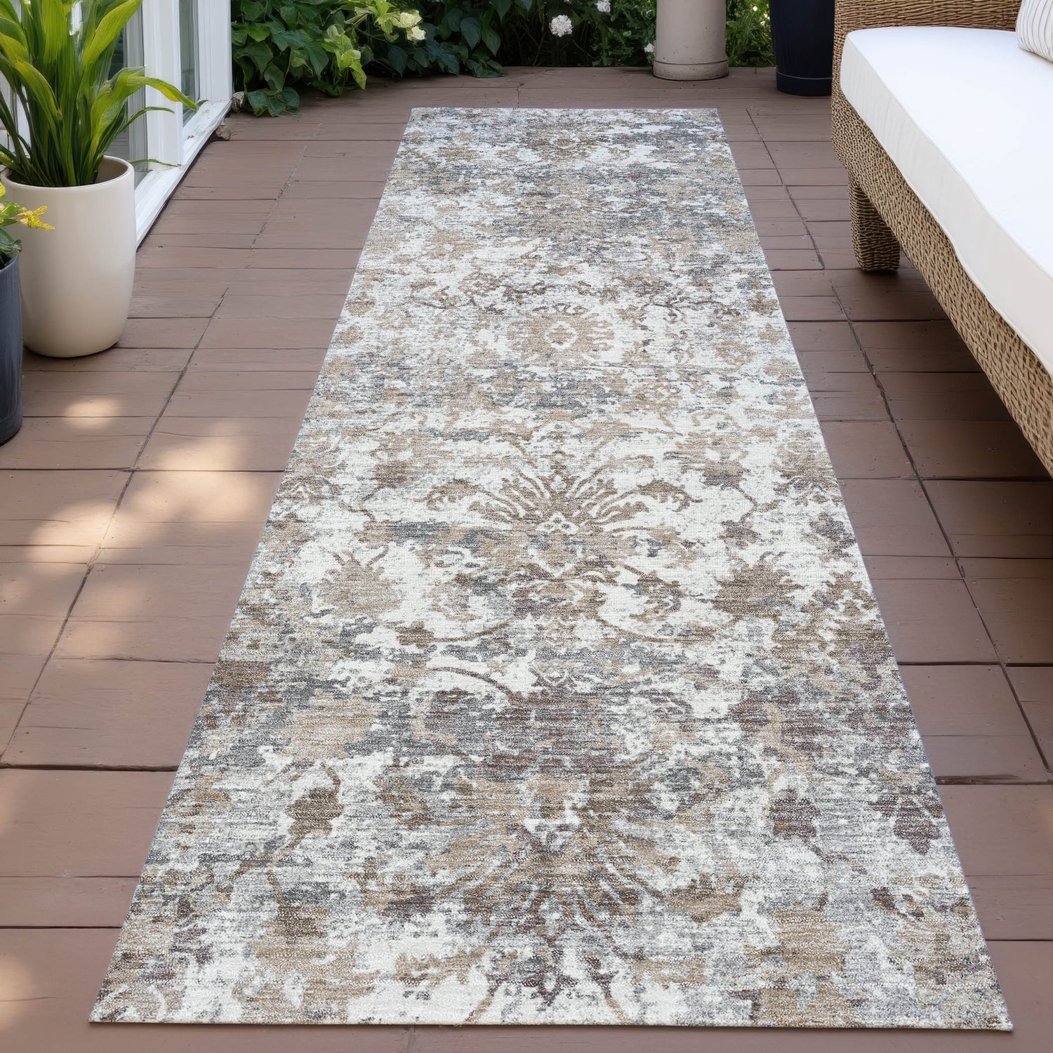 Addison Chantille ACN2211 Modern Machine Made Transitional Taupe Rug