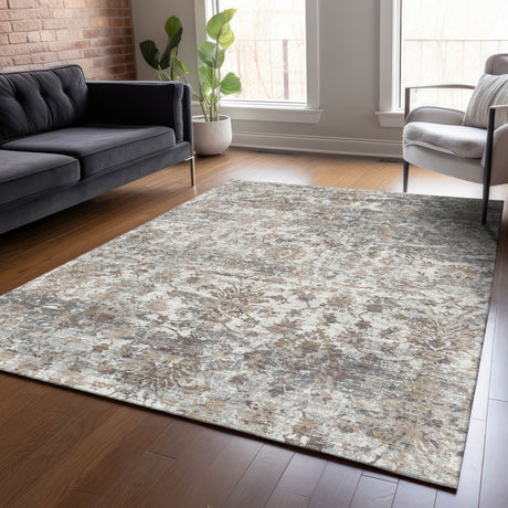 Addison Chantille ACN2211 Modern Machine Made Transitional Taupe Rug