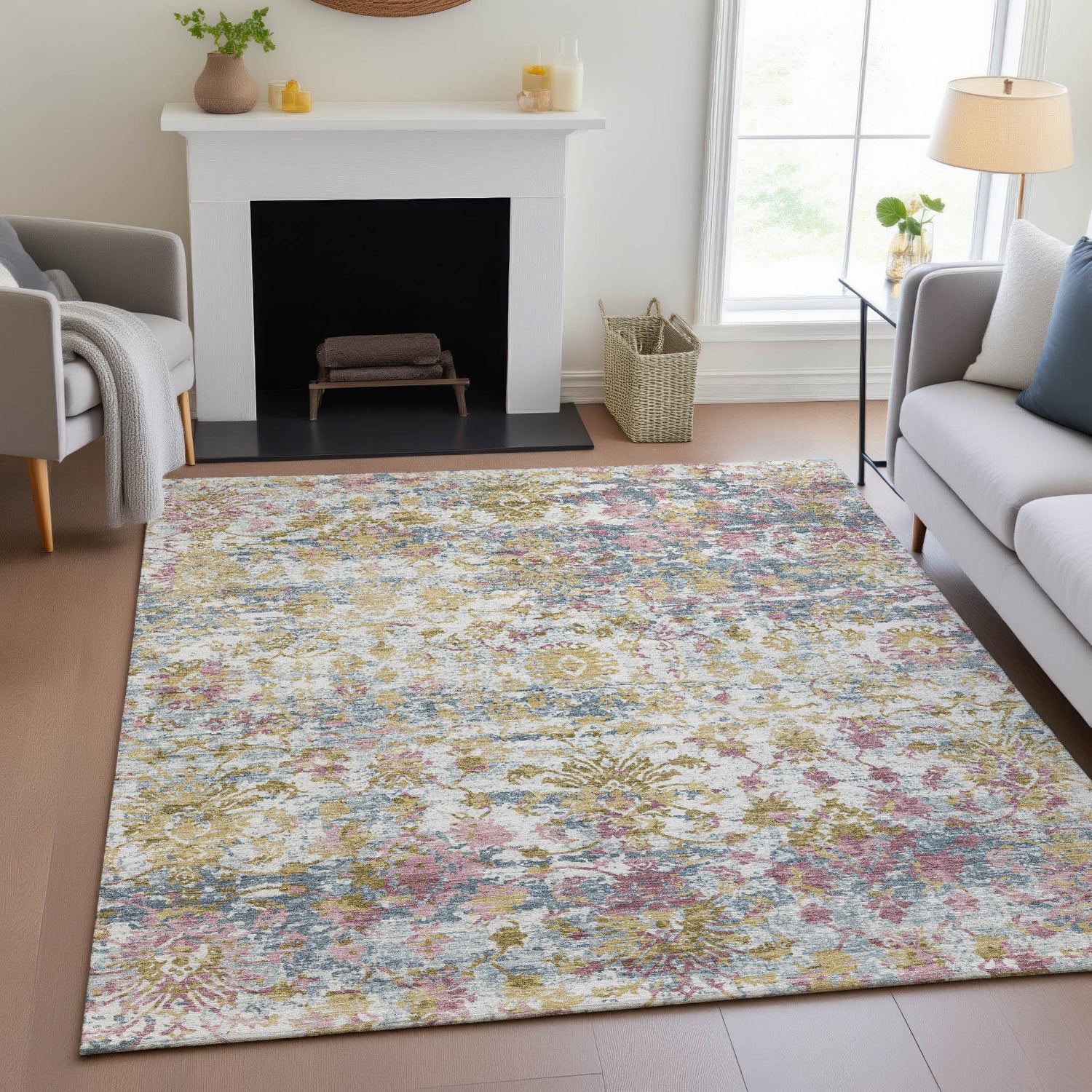 Addison Chantille ACN2211 Modern Machine Made Transitional Wheat Rug