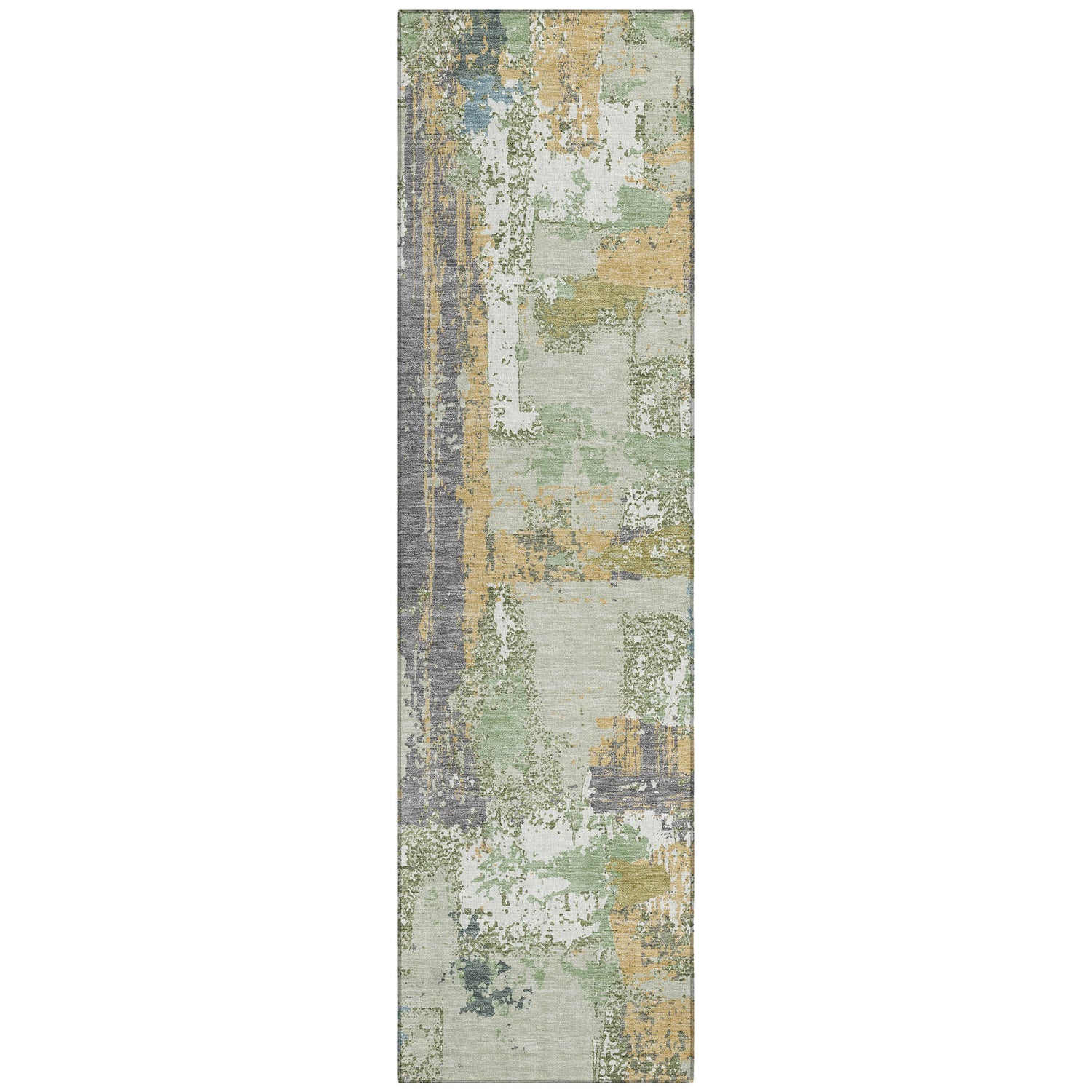 Addison Chantille ACN2212 Abstract Machine Made Transitional Aloe Rug