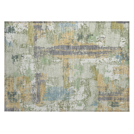 Addison Chantille ACN2212 Abstract Machine Made Transitional Aloe Rug