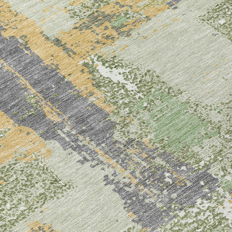 Addison Chantille ACN2212 Abstract Machine Made Transitional Aloe Rug