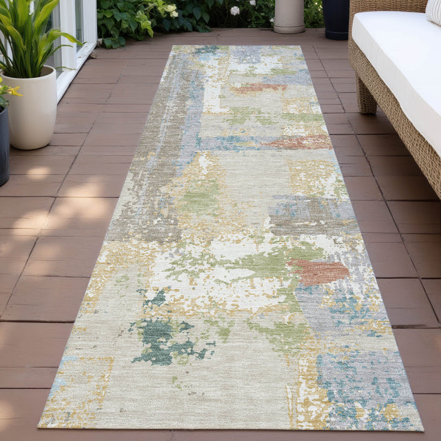 Addison Chantille ACN2212 Abstract Machine Made Transitional Beige Rug
