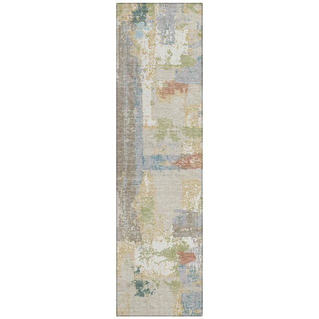 Addison Chantille ACN2212 Abstract Machine Made Transitional Beige Rug