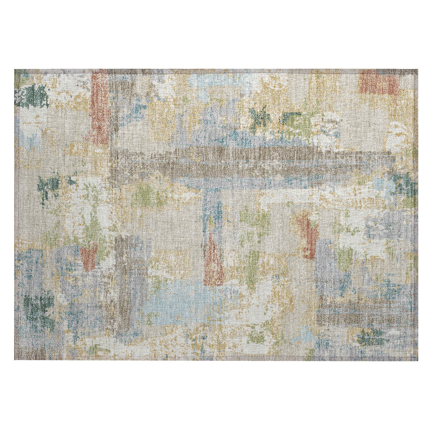 Addison Chantille ACN2212 Abstract Machine Made Transitional Beige Rug
