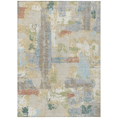 Addison Chantille ACN2212 Abstract Machine Made Transitional Beige Rug
