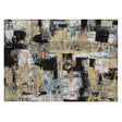 Addison Chantille ACN2212 Abstract Machine Made Transitional Black Rug