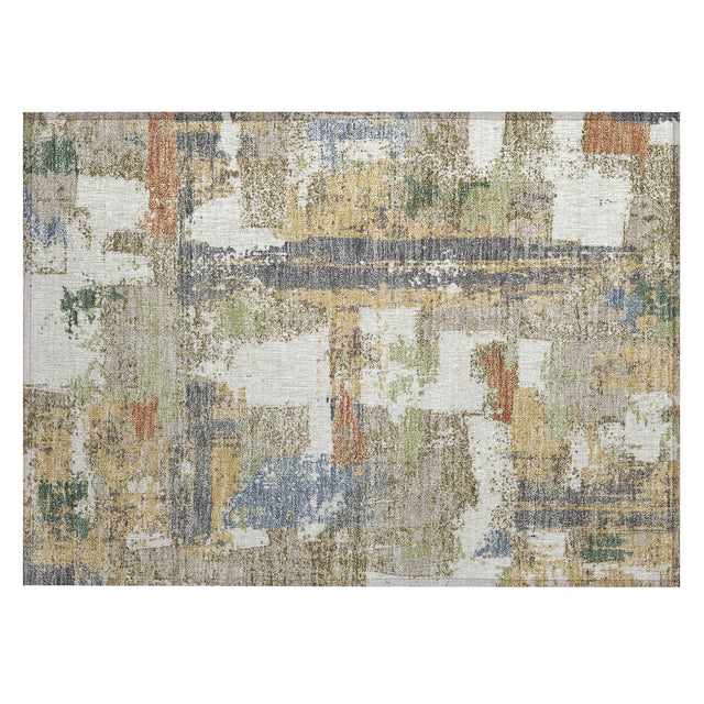 Addison Chantille ACN2212 Abstract Machine Made Transitional Ivory Rug
