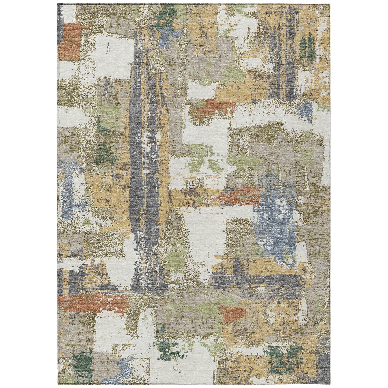 Addison Chantille ACN2212 Abstract Machine Made Transitional Ivory Rug