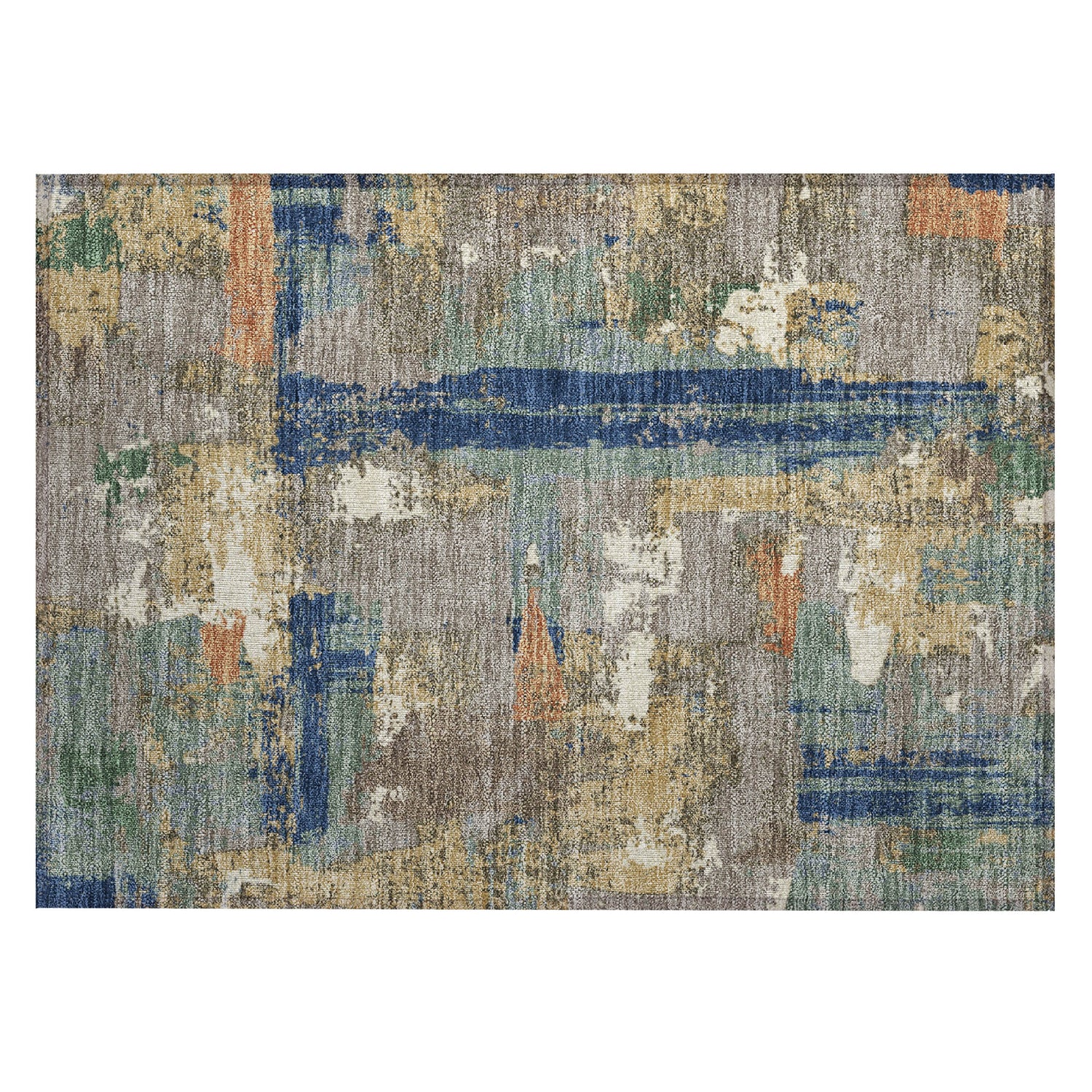 Addison Chantille ACN2212 Abstract Machine Made Transitional Taupe Rug