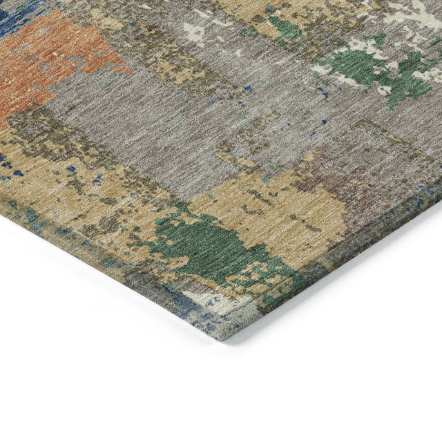 Addison Chantille ACN2212 Abstract Machine Made Transitional Taupe Rug