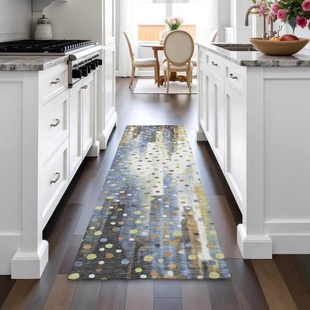 Addison Chantille ACN2213 Geometric Machine Made Transitional Denim Rug